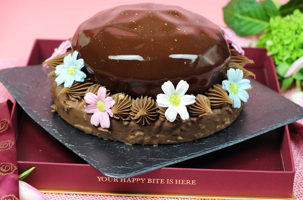 NEW!! Caramel Double Chocolate Cheese Dome - Dairy