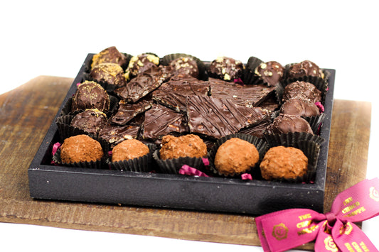 Chocolate Truffle Square Platter - Parve