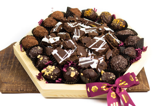 Choco Hexigon Truffle Platter - Parve