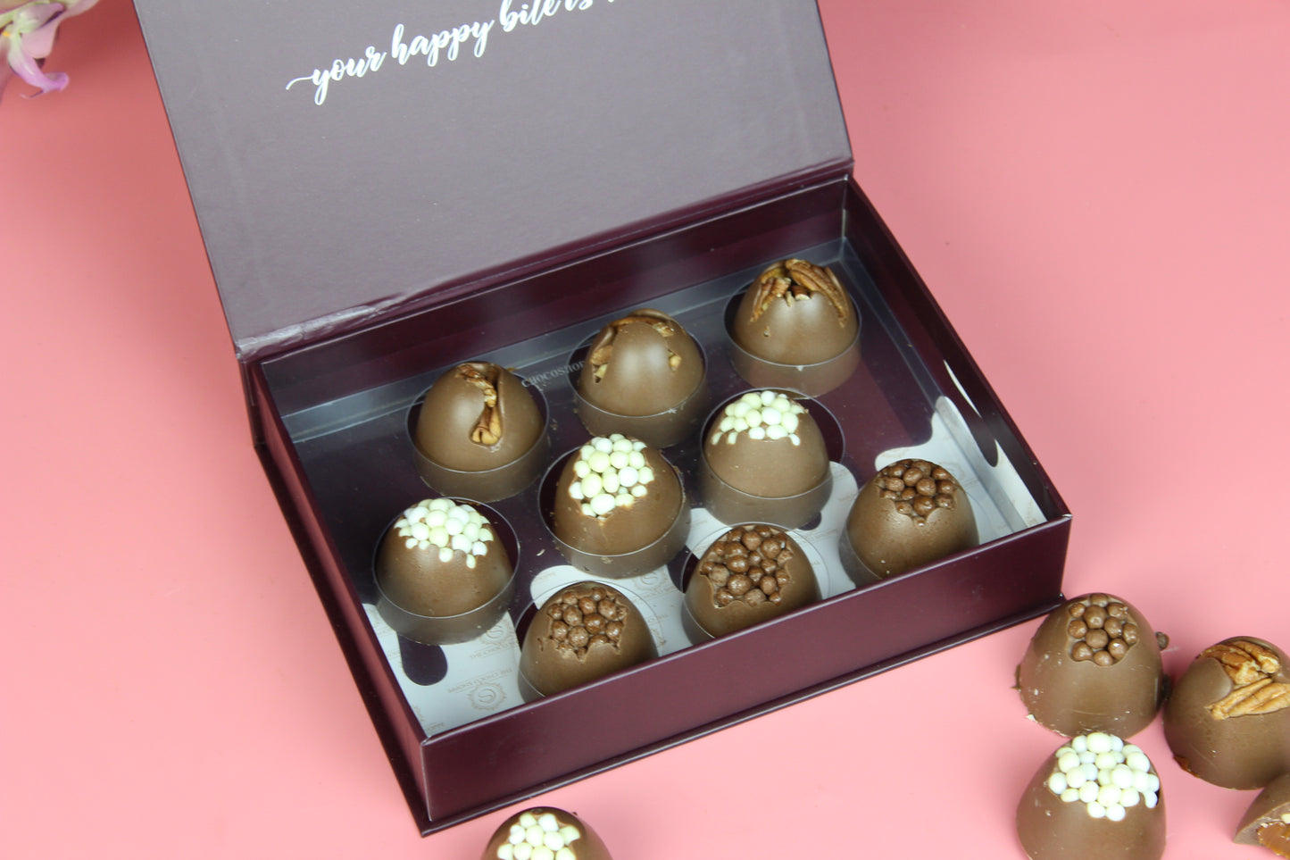 Chocolate Cluster Truffle Box 9 pc - DAIRY