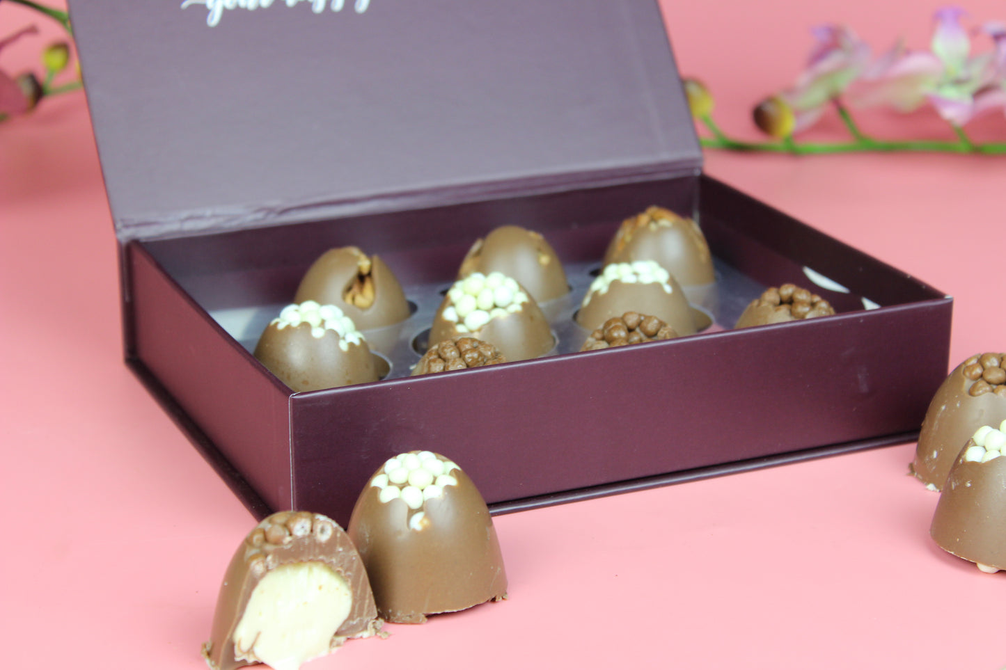 Chocolate Cluster Truffle Box 9 pc - DAIRY