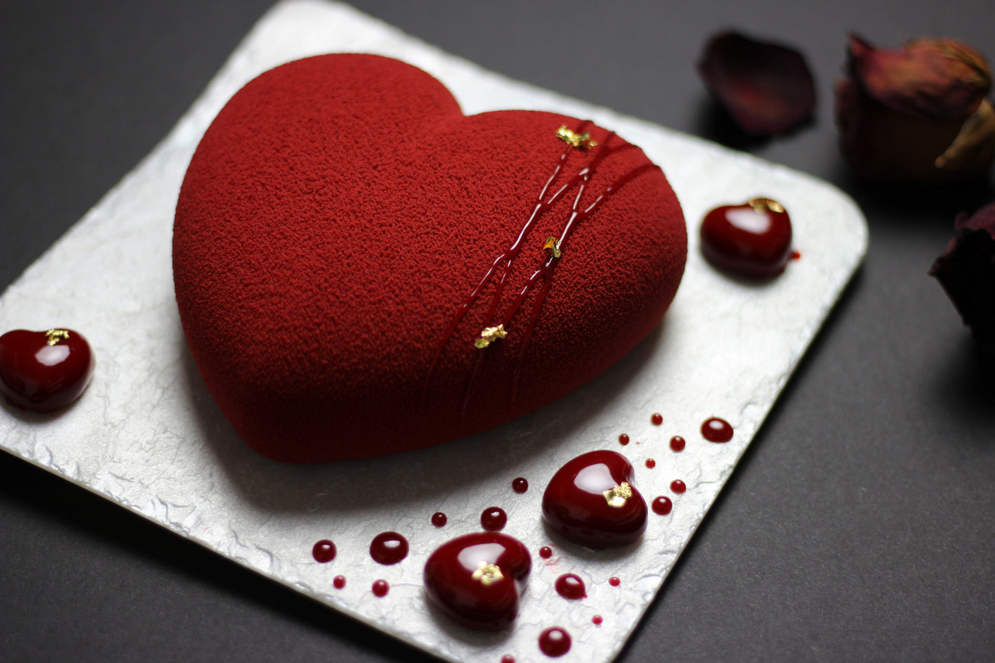 Plated Heart Dessert - Large